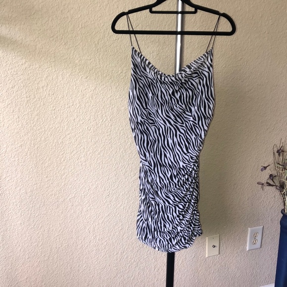 Wild Fable Zebra Print Fitted Dress nwt - Picture 6 of 16